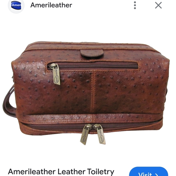 Ameribag Other - Ameri Men's Leather Toiletry Bag